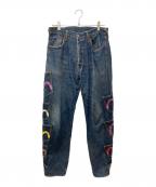 EVISUエヴィス）の古着「メニーポケットデニムパンツ」｜インディゴ