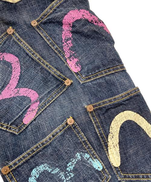 EVISU（エヴィス）EVISU (エヴィス) メニーポケットデニムパンツ インディゴ サイズ:W32×L35の古着・服飾アイテム