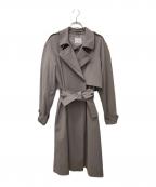 YONFAヨンファ）の古着「モードトレンチコート」｜グレー