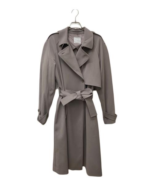 YONFA（ヨンファ）YONFA (ヨンファ) モードトレンチコート グレー サイズ:Mの古着・服飾アイテム