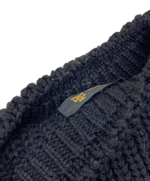 DRAWER（ドゥロワー）DRAWER (ドゥロワー) フリンジニットベスト 6518-106-0240 ブラック サイズ:1の古着・服飾アイテム