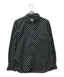BLACK COMME des GARCONS（ブラックコムデギャルソン）の古着「ラウンドカラードットシャツ　1C-B010」｜ブラック