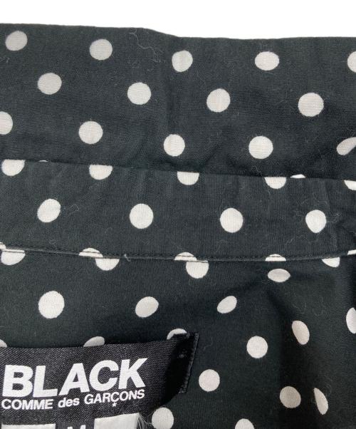 BLACK COMME des GARCONS（ブラックコムデギャルソン）BLACK COMME des GARCONS (ブラックコムデギャルソン) ラウンドカラードットシャツ　1C-B010 ブラック サイズ:Mの古着・服飾アイテム
