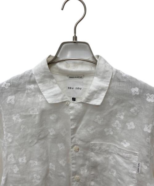 SOU・SOU（ソウソウ）SOU・SOU (ソウソウ) 着物スリーブブラウス ホワイト サイズ:Sの古着・服飾アイテム