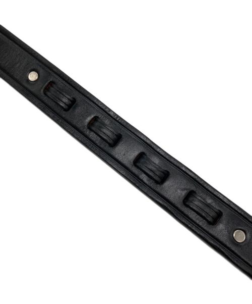 TORY LEATHER（トリーレザー）TORY LEATHER (トリーレザー) レザーフックベルト ブラック サイズ:30の古着・服飾アイテム