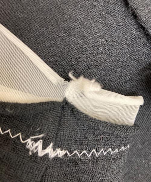 tricot COMME des GARCONS（トリココムデギャルソン）tricot COMME des GARCONS (トリココムデギャルソン) レイヤードデザインカーディガン ブラック サイズ:表記なしの古着・服飾アイテム