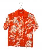 Sun Surfサンサーフ）の古着「アロハシャツ」｜オレンジ