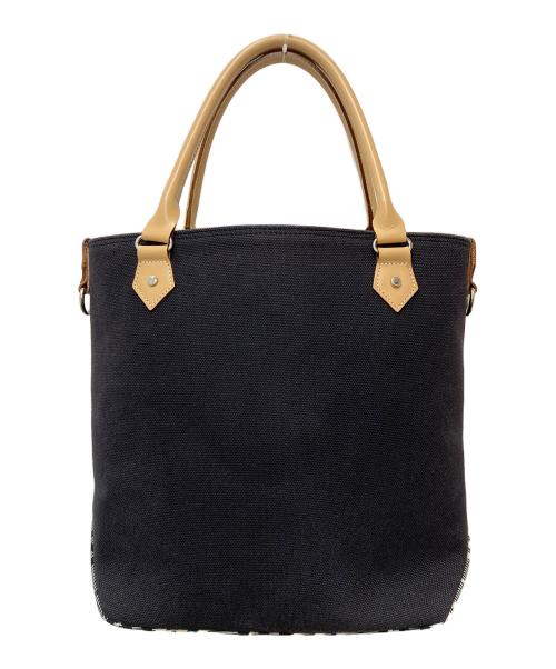 BURBERRY LONDON（バーバリーロンドン）BURBERRY LONDON (バーバリーロンドン) ホースロゴキャンバストートバッグ ブラックの古着・服飾アイテム