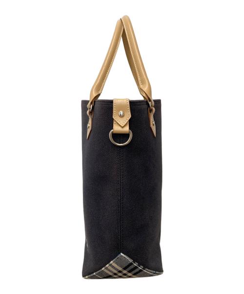 BURBERRY LONDON（バーバリーロンドン）BURBERRY LONDON (バーバリーロンドン) ホースロゴキャンバストートバッグ ブラックの古着・服飾アイテム