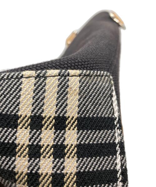 BURBERRY LONDON（バーバリーロンドン）BURBERRY LONDON (バーバリーロンドン) ホースロゴキャンバストートバッグ ブラックの古着・服飾アイテム