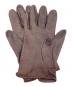 GUCCI (グッチ) レザーグローブ ブラウン：6000円