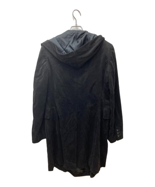 COMME des GARCONS HOMME PLUS（コムデギャルソンオムプリュス）COMME des GARCONS HOMME PLUS (コムデギャルソンオムプリュス) プルオーバーコート PJ-J002 ブラック サイズ:XSの古着・服飾アイテム