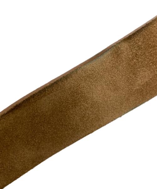 DOLCE & GABBANA（ドルチェ＆ガッバーナ）DOLCE & GABBANA (ドルチェ＆ガッバーナ) ラインストーンバックルスエードレザーベルト　MC5FM2 80842 ブラウン サイズ:85/100の古着・服飾アイテム