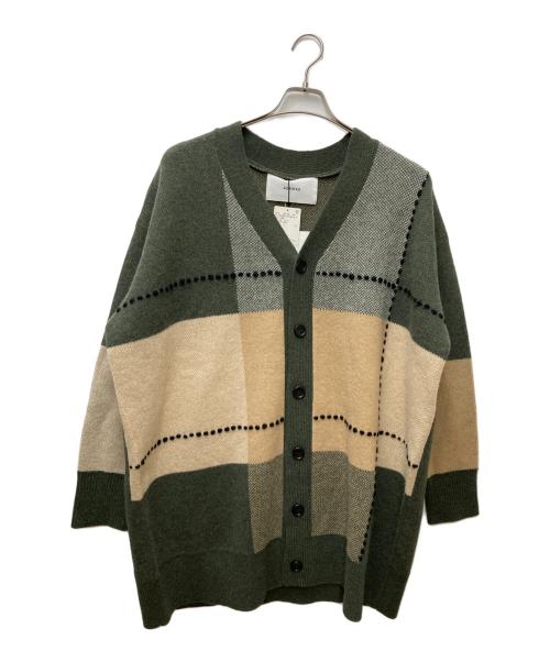 ADAWAS（アダワス）ADAWAS (アダワス) ニットカーディガン　ADWS-001-46 グリーン サイズ:Free 未使用品の古着・服飾アイテム