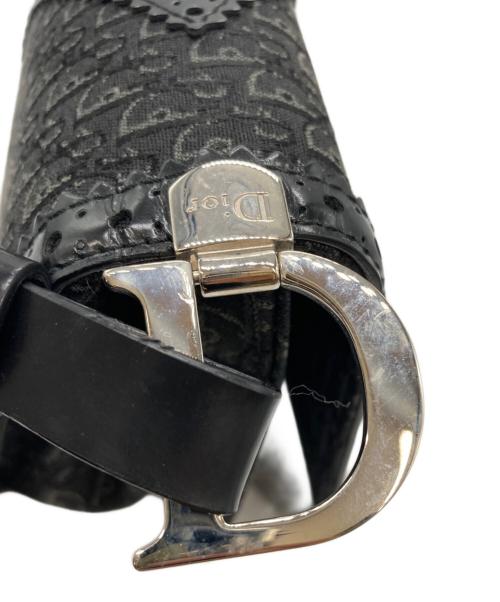 Christian Dior（クリスチャン ディオール）Christian Dior (クリスチャン ディオール) ジャガードワンショルダーバッグ ブラックの古着・服飾アイテム