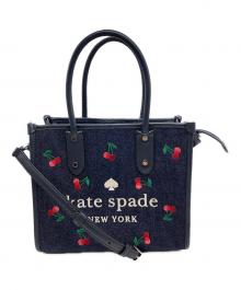 Kate Spade（ケイトスペード）の古着「エラ スモールトート　K6080」｜ネイビー