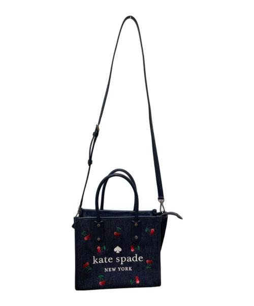 Kate Spade（ケイトスペード）Kate Spade (ケイトスペード) エラ スモールトート　K6080 ネイビーの古着・服飾アイテム