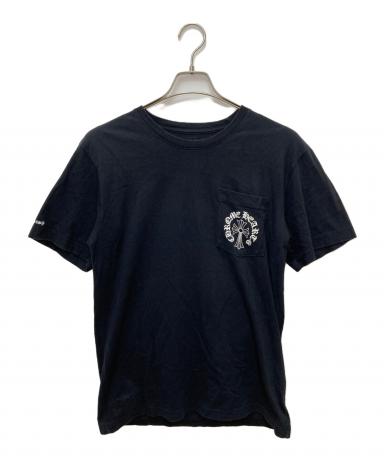 CHROME HEARTS バックプリント ポケットTシャツ ブラック 中古・古着通販】CHROME HEARTS (クロムハーツ) バックプリント