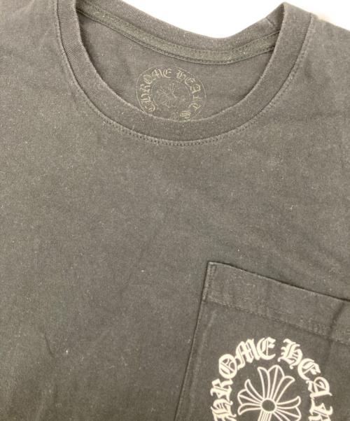 CHROME HEARTS（クロムハーツ）CHROME HEARTS (クロムハーツ) バックプリントポケットTシャツ ブラック サイズ:Mの古着・服飾アイテム