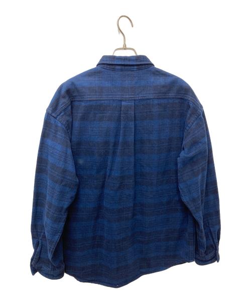 DESCENDANT（ディセンダント）DESCENDANT (ディセンダント) CPOC PLAID LS SHIRT ネイビー サイズ:2の古着・服飾アイテム