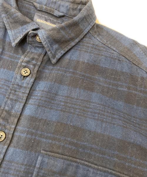 DESCENDANT（ディセンダント）DESCENDANT (ディセンダント) CPOC PLAID LS SHIRT ネイビー サイズ:2の古着・服飾アイテム