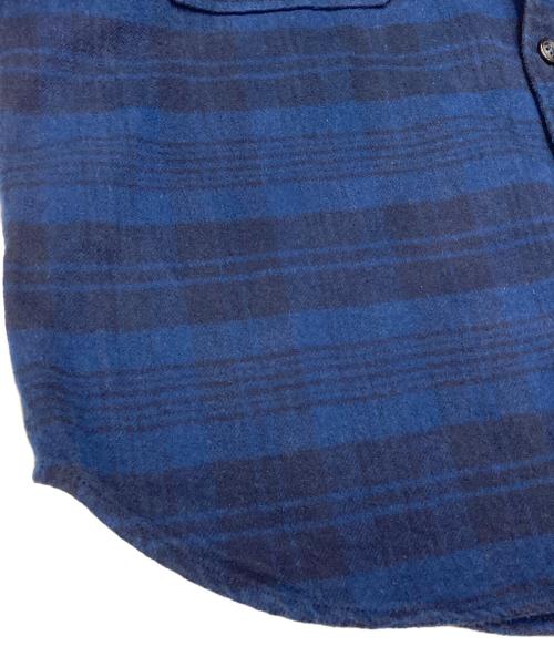 DESCENDANT（ディセンダント）DESCENDANT (ディセンダント) CPOC PLAID LS SHIRT ネイビー サイズ:2の古着・服飾アイテム
