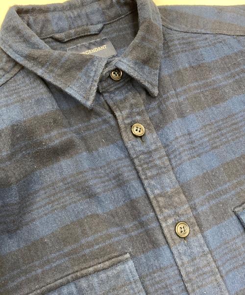 DESCENDANT（ディセンダント）DESCENDANT (ディセンダント) CPOC PLAID LS SHIRT ネイビー サイズ:2の古着・服飾アイテム