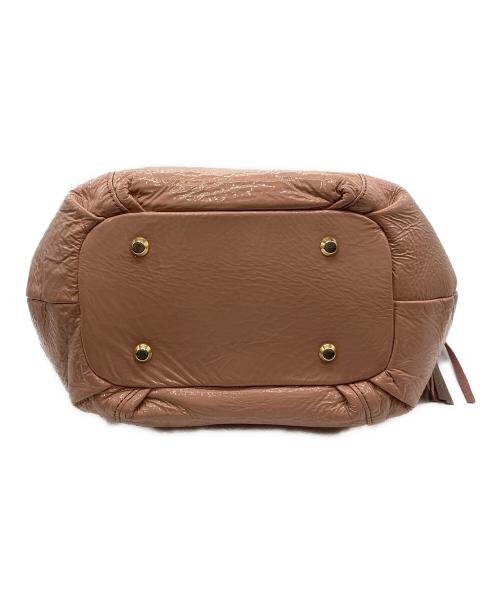 ATAO（アタオ）ATAO (アタオ) エナメルハンドバッグ ピンクの古着・服飾アイテム