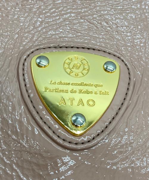 ATAO（アタオ）ATAO (アタオ) エナメルハンドバッグ ピンクの古着・服飾アイテム