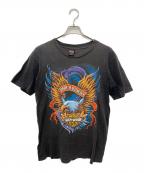 HARLEY-DAVIDSONハーレーダビッドソン）の古着「HOLOUBEK プリントTシャツ」｜グレー