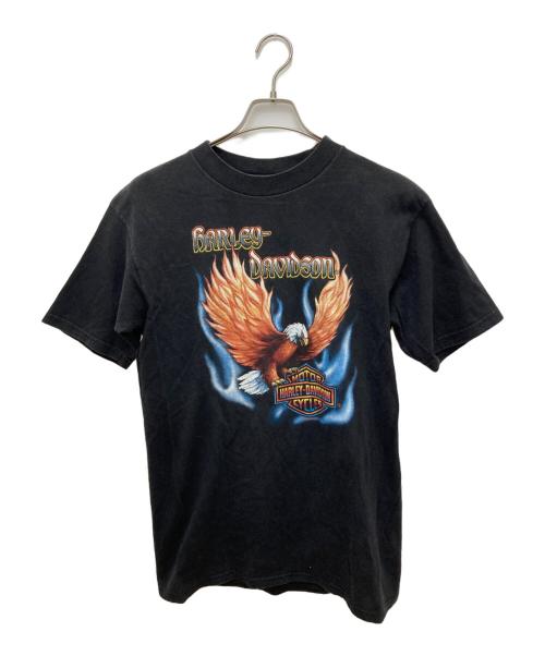 HARLEY-DAVIDSON（ハーレーダビッドソン）HARLEY-DAVIDSON (ハーレーダビッドソン) HOLOUBEK プリントTシャツ ブラック サイズ:Mの古着・服飾アイテム