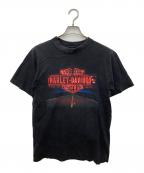 HARLEY-DAVIDSONハーレーダビッドソン）の古着「HOLOUBEK プリントTシャツ」｜ブラック