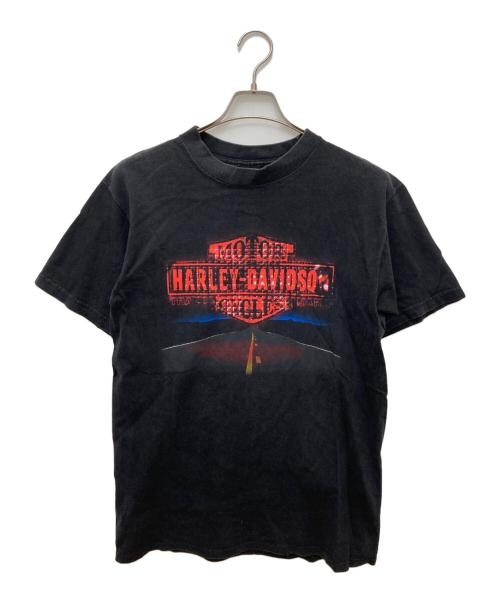 HARLEY-DAVIDSON（ハーレーダビッドソン）HARLEY-DAVIDSON (ハーレーダビッドソン) HOLOUBEK プリントTシャツ ブラック サイズ:Mの古着・服飾アイテム