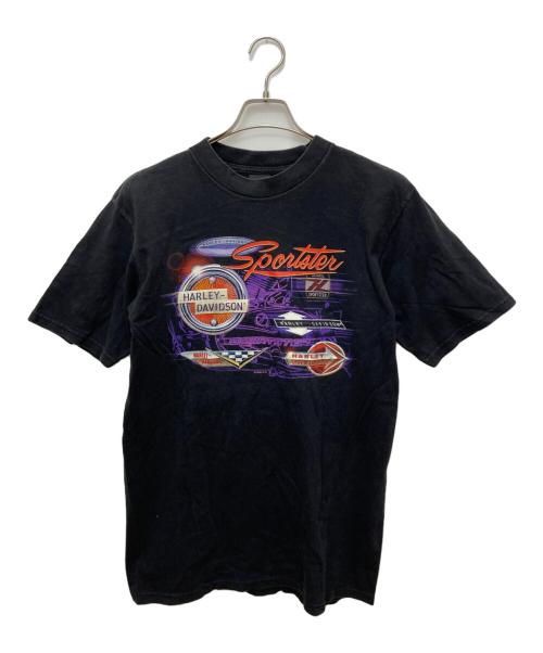 HARLEY-DAVIDSON（ハーレーダビッドソン）HARLEY-DAVIDSON (ハーレーダビッドソン) HOLOUBEK プリントTシャツ ブラック サイズ:Mの古着・服飾アイテム