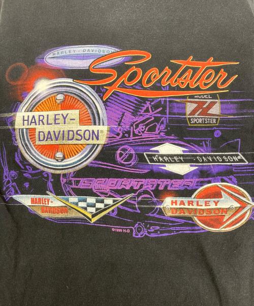HARLEY-DAVIDSON（ハーレーダビッドソン）HARLEY-DAVIDSON (ハーレーダビッドソン) HOLOUBEK プリントTシャツ ブラック サイズ:Mの古着・服飾アイテム