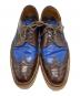 PRADA (プラダ) ウィングチップダービーシューズ ブルー×ブラウン サイズ:7 1/2：8000円