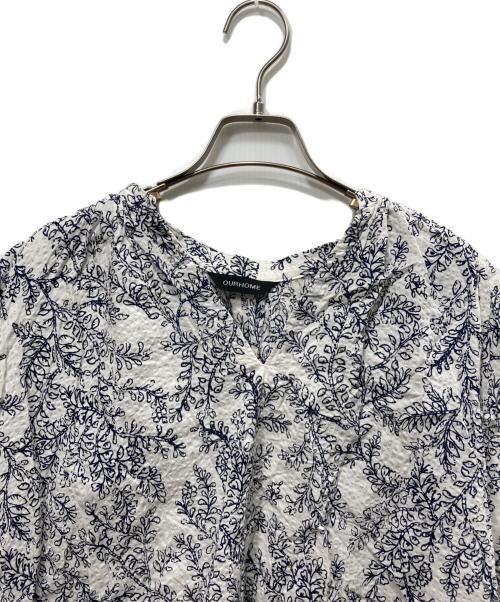 ourhome（アワホーム）ourhome (アワホーム) ブラウス ホワイト サイズ:FREEの古着・服飾アイテム