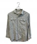 POLO RALPH LAURENポロ・ラルフローレン）の古着「チェックオープンカラーボックスシャツ」｜ミントグリーン