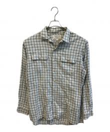 POLO RALPH LAUREN（ポロ・ラルフローレン）の古着「チェックオープンカラーボックスシャツ」｜ミントグリーン