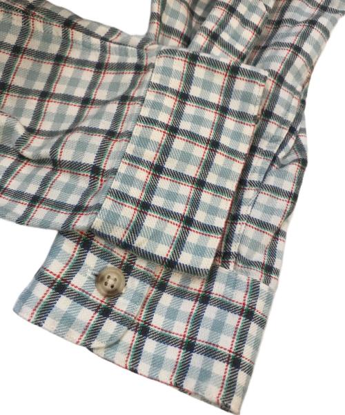 POLO RALPH LAUREN（ポロ・ラルフローレン）POLO RALPH LAUREN (ポロ・ラルフローレン) チェックオープンカラーボックスシャツ ミントグリーン サイズ:Ｍの古着・服飾アイテム