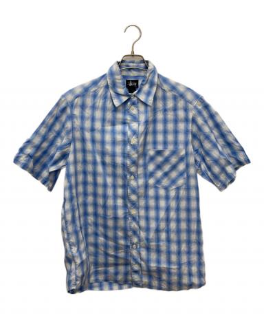 中古・古着通販】stussy (ステューシー) オンブレチェックシャツ 中古・古着通販】stussy (ステューシー) オンブレチェックシャツ
