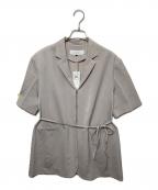 LE CIEL BLEUルシェルブルー）の古着「Hook Eye Blazer Shirt」｜ライトグレー