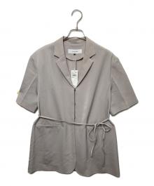 LE CIEL BLEU（ルシェルブルー）の古着「Hook Eye Blazer Shirt」｜ライトグレー