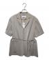 LE CIEL BLEU（ルシェルブルー）の古着「Hook Eye Blazer Shirt」｜ライトグレー