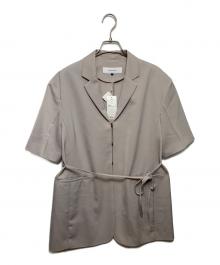 LE CIEL BLEU（ルシェルブルー）の古着「Hook Eye Blazer Shirt」｜ライトグレー