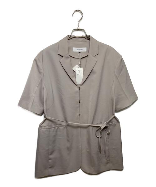 LE CIEL BLEU（ルシェルブルー）LE CIEL BLEU (ルシェルブルー) Hook Eye Blazer Shirt ライトグレー サイズ:36 未使用品の古着・服飾アイテム