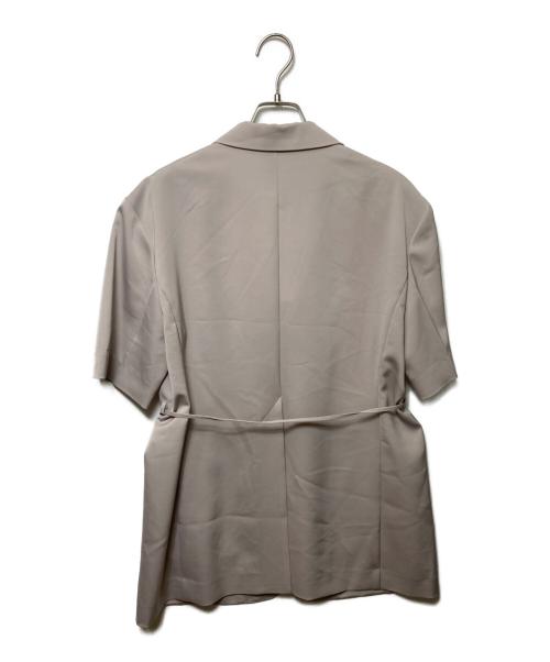LE CIEL BLEU（ルシェルブルー）LE CIEL BLEU (ルシェルブルー) Hook Eye Blazer Shirt ライトグレー サイズ:36 未使用品の古着・服飾アイテム