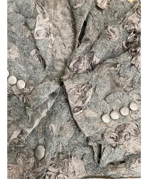 Ameri（アメリ）Ameri (アメリ) FLOWER MIX LACE SHEER JACKET ブラック サイズ:Freeの古着・服飾アイテム