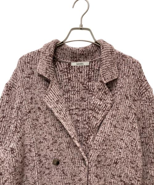 Snidel（スナイデル）Snidel (スナイデル) ニットジャケット ピンク サイズ:ONE SIZEの古着・服飾アイテム