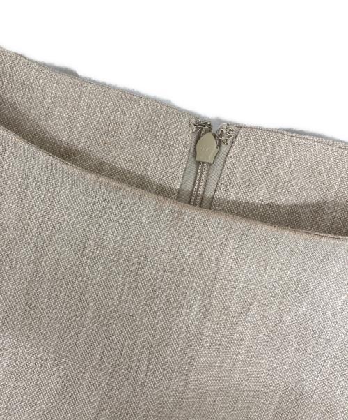 anuans（アニュアンス）anuans (アニュアンス) リネンボックスミニワンピース ブラウン ベージュ サイズ:Mの古着・服飾アイテム